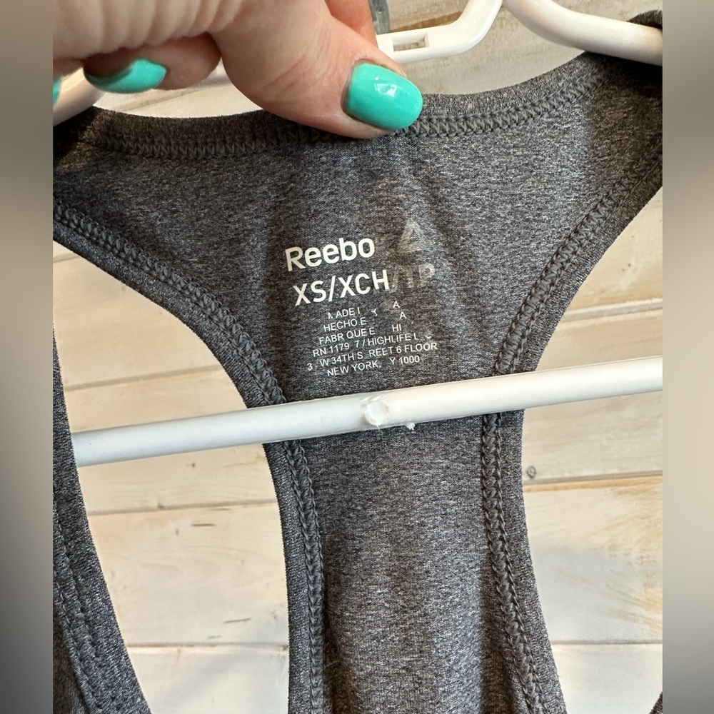 Reebok | Grey Racerback Muscle Tank - Picture 3 of 5